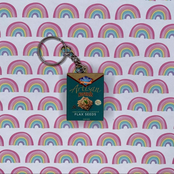 Artisan Nut-Thin Keychain | Handmade | Mini Brands | Quirky | Fun | NWOT - Picture 4 of 15